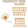 300 Pieces Wooden Letters and Wooden Numbers, Wooden Letters for