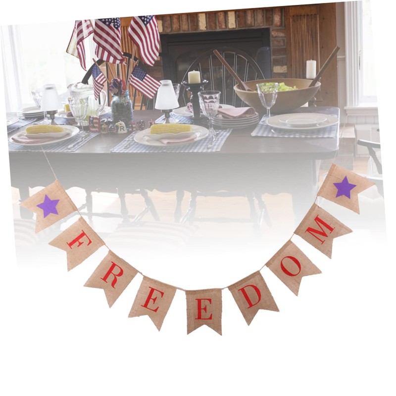 CIYODO 2.8m Freedom Banner Flags 4th of July Decorations Patriotic