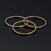 KoolJewelry 14k Yellow Gold Minimalist Knuckle Stacking Midi Wire Ring