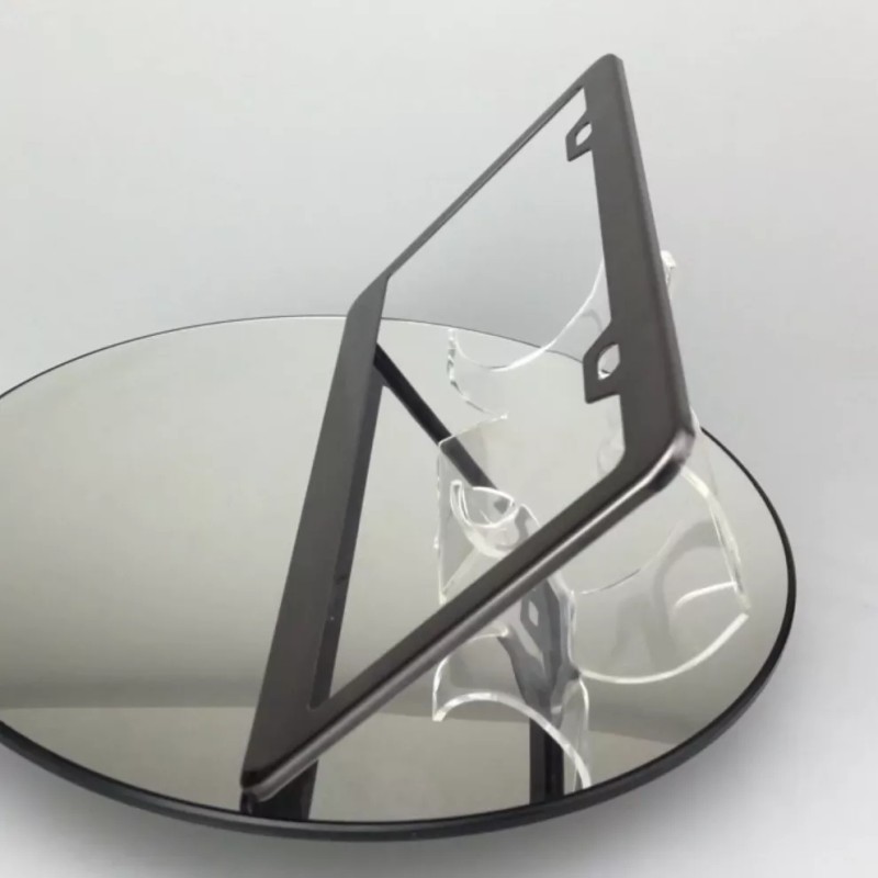 MotorVehicleParts Powder Coated Black Chrome Stainless Steel License Plate Frame