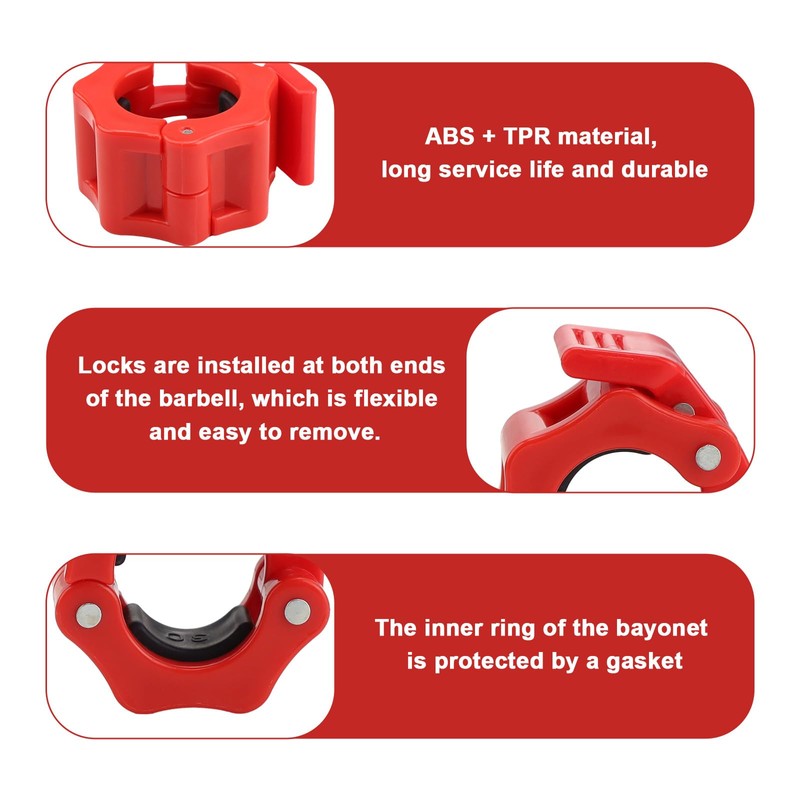 Dumbbell Clasps, SPRHR 4 Pieces Dumbbell Clasps 30mm 25mm Quick