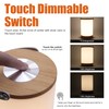 Facon LED Portable Lantern with Touch Dimmable Switch, Rechargeable Battery-Operated