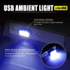 4 PCS USB LED Car Interior Atmosphere Lamp, Portable Mini