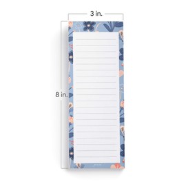 Jot & Mark Shopping List Pads Floral Print | Elegant Notepads for Groceries and To-Do Lists (Set of 3)