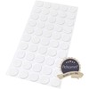 Adsamm® / 50 x Selbstklebende Filzgleiter/Weiß/ø 20 mm/Rund / 1.5