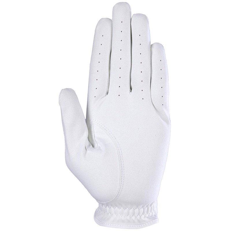 LEZAX VWGL-9054 Volkswagen Golf Gloves Ambidextrous Men's Golf Gloves, White,