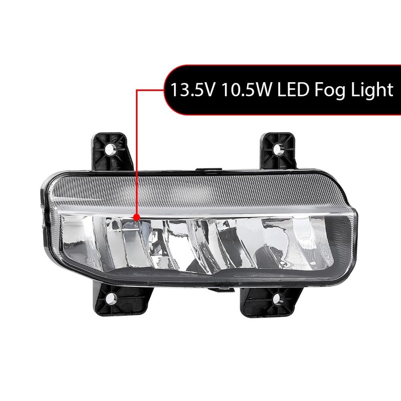 DOTCOM Front Bumper LED Fog Lights Lamps & Bracket &