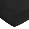 Bianca 400 Thread Count Cotton Sateen Double Fitted Sheet Black