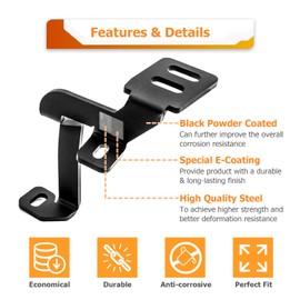 WeiSen Ditch Light Mounting Brackets, Hood LED Light Pod Mounting Brackets Compatible with Ford F-150 2021-2024, Fit F150 Raptor 3rd 2021-2024