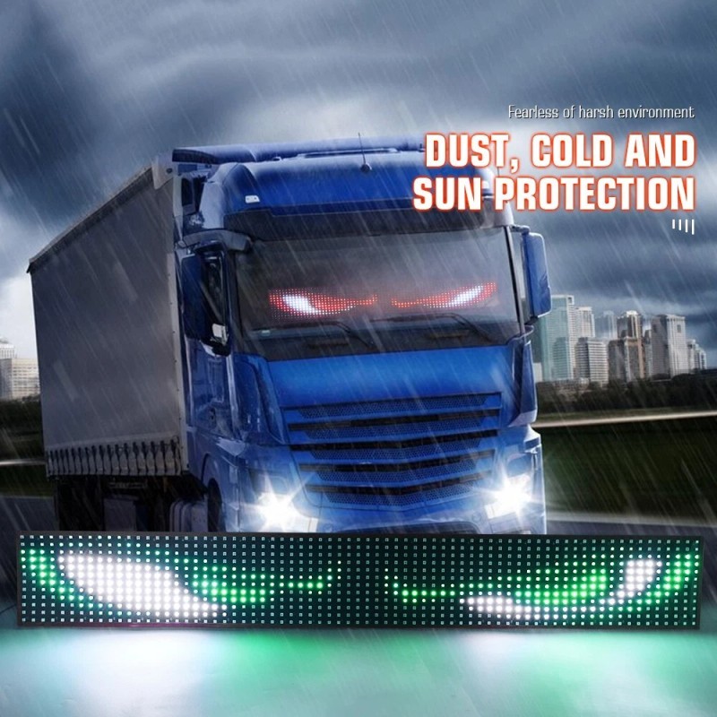 OPRAH 150cm LED Devil Eyes Flexible Screen Panel Car Smart