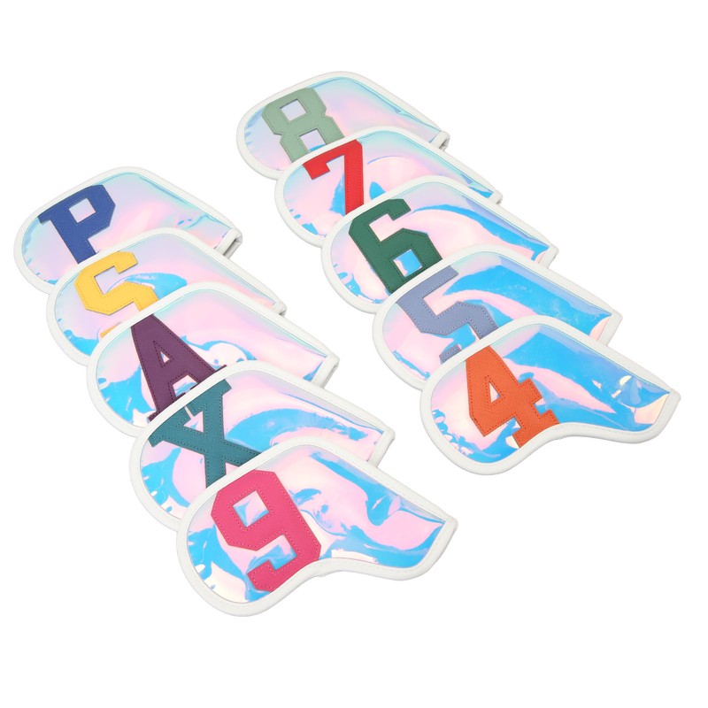 10 Pcs Golf Club Headcover PU Golf Club Protector Golf
