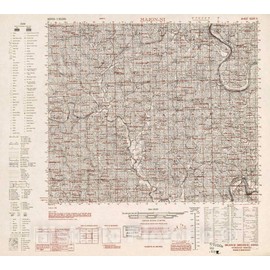 Historic 1945 Wall Map - Korea 1:50,000 - Majon-Ni, 1950 - Series L751 18in x 16in