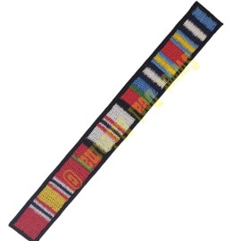 None and/or Unknown Afghanistan Enduring Freedom Service Ribbons, Iron-On Patch 4.25"W x 1/2"H