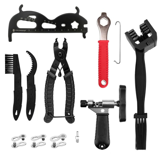Bike Chain Tool Set - 12 Universal Pack Chain Tools
