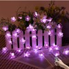 HDNICEZM Flower String Lights，Fairy Pink Cherry Blossom String Lights 21ft