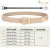 JASGOOD Women Braided Woven Elastic Stretch Belt Canvas Casual Belt