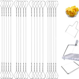 Cheese Slicer wire replacement cheese cutter wire replacement cheese cutters for block Cheese slicer kit wire Cheese Butter Cutting polished Marble Cheese Slicer Board Wire (20, StyleA)