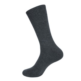 PARTH iMPEX Crew Socks for Men – Durable Cotton Blend, Reinforced Heel & Toe, Breathable, Sweat-Wicking, Snug Fit for Daily Wear, Workouts & Travel - Dark Grey Color, Size 10 to 13, Pack of 3