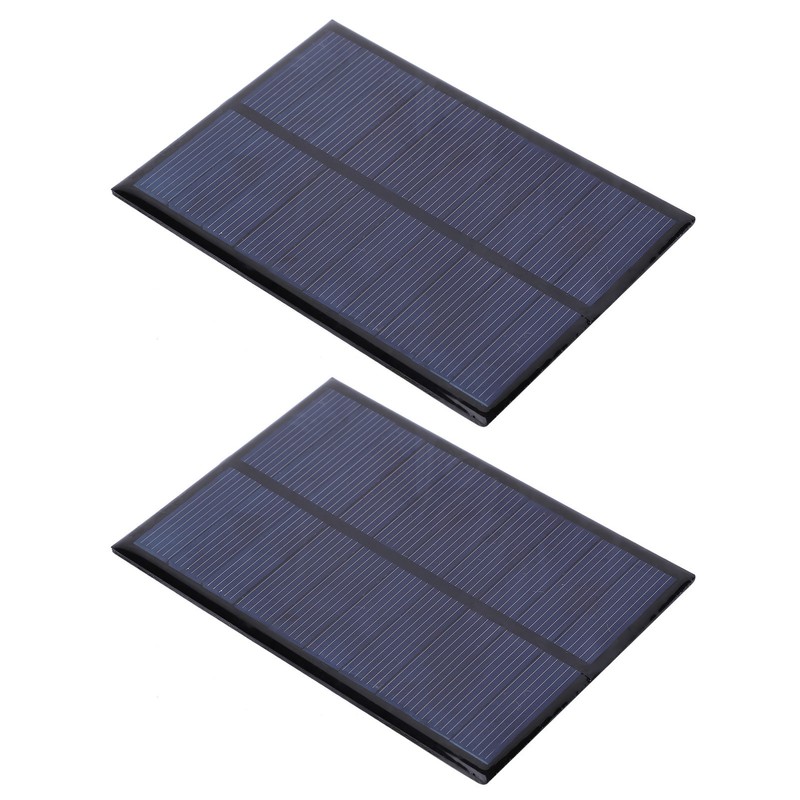 2Pcs Mini Solar Panel Epoxy Power Module Battery Polysilicon Industrial