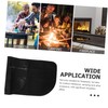 IWOWHERO Fireproof Fireplace Mat Durable Half Floor Protector for Indoor