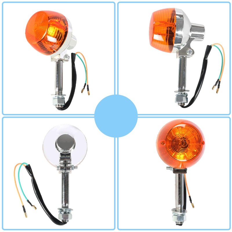 Silscvtt Motorcycle 12V 2 Pcs Turn Signal Replacement for Honda