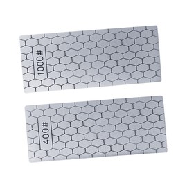 Operitacx 2 Stück Messerschärfer Anspitzer Werkzeug Schleifstein Wetzstein Honstein Diamant Hellgrau