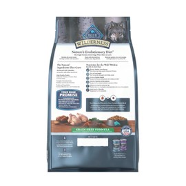 Blue Buffalo Wilderness Adult High-Protein Dry Dog Food with Real Chicken, Grain-Free, Made in the USA with Natural Ingredients, Chicken, 4.5-lb Bag