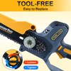 4 Packs 8Inch Mini Chainsaw Cordless Chain Replacement, 1/4" LP