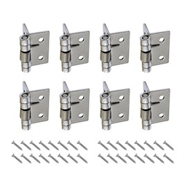 8X Self-Opening Spring Hinges 304 Stainless Steel Self-Closing Spring Door Hinges Automatic Closing Hinges for Invisible Doors, Closing Spring Hinges(25.4mm)