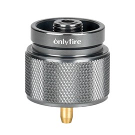 ONLYFIRE OUTDOOR LIVING Camping Stove Adapter, Backpacking Stove Convertor 16oz 1LB Propane Small Tank Input EN417 Lindal Valve Output, Camp Fuel Gas Adapter for Outdoor Backpack Hiking, GS316