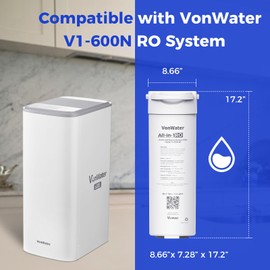VonWater V1-600N-WF Replacement Filter, NSF/ANSI 372 Certified, for V1-600N Reverse Osmosis System, 2 Year Lifetime, Compatible with V1-600N