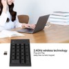 Number Pad 2.4GHz Wireless 22 Keys Delay Free Portable Black