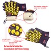J H Heat Resistant Oven Glove:EN407 Certified 932 °F, 2