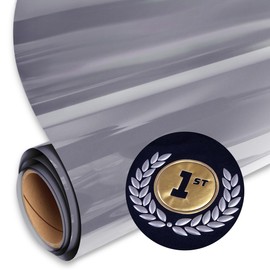 Siser Easy Puff Metallic HTV 11.8"x12" Sheet (Silver) – Puffy Heat Transfer Vinyl – Compatible with Siser, Cricut, and Silhouette Cutters – CPSIA Certified