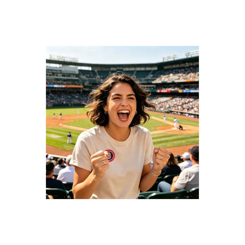 5Pcs Boston Fans' Favorite Baseball Iron On Patches for Hats