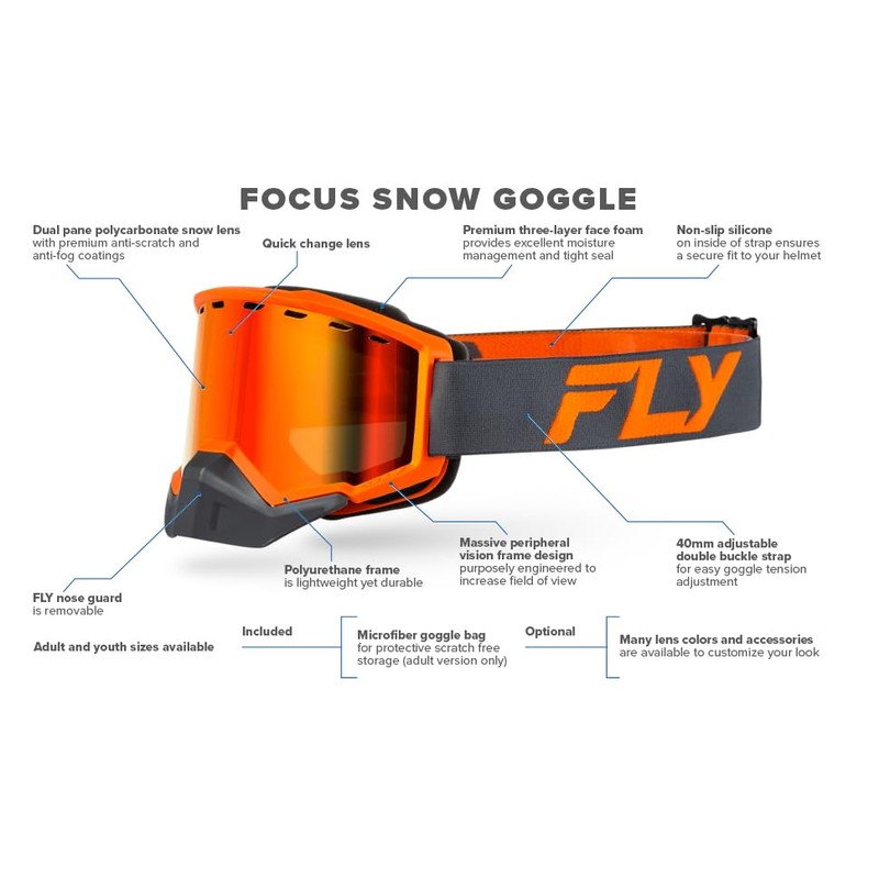Fly Racing Mask Focus Snow