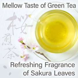 YAMASAN KYOTO UJI Sakura Floral Green Tea, A Well-Blended, Cherry Blossom Flowers and Leaves, All-Natural, Plant-Based Tea (80g)