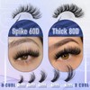 Fluffy Lash Clusters 60D+80D Thick Eyelash Clusters D Curl Wispy