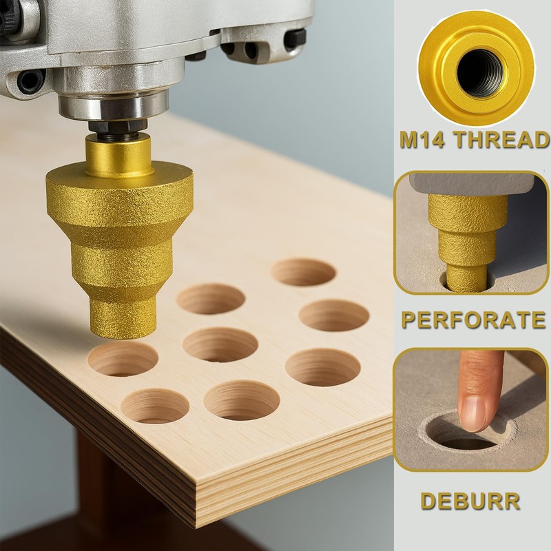 TNDCKP Diamond Core Drill Bit, Diamond Cone Tile Bit 20-35-50mm