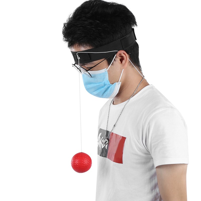 Punching Reaction PU Foam Ball Headband Adjustable Sports Fitness Boxing