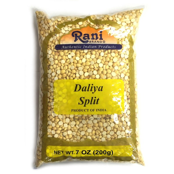 Rani Daliya Split (Roasted Split Chickpeas Dalia) 7oz (200g) ~ All Natural | Vegan | Indian Origin