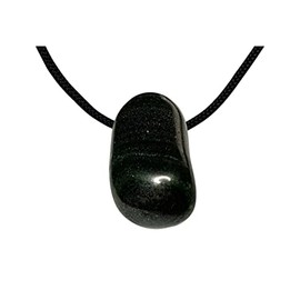 KRIO® 1 x gemstone pendant in size M – L as a pendant drilled for a leather band – stone type – (hematite jasper)