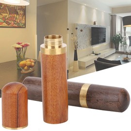 2 Pcs Wooden Sewing Needle Organizer, Home Sewing Needle Organizer, Leather Sewing Tool Organizer for Fine Needles, Toothpicks(Ebony + Rosewood)