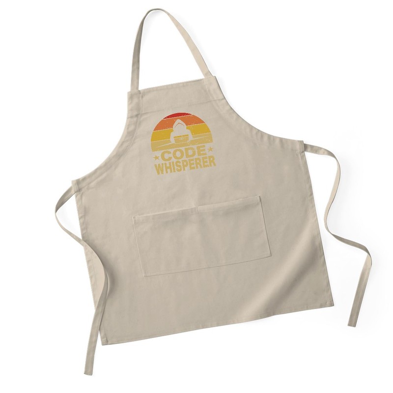 CafePress Hacker Code Whisperer Cybersecurity Hacking Kitchen Apron with Pockets,