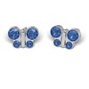 Sensitive by Studex®, butterfly stud earrings, 7 mm, surgical steel,