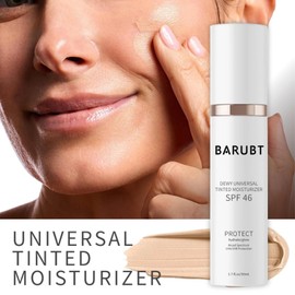 Tinted Moisturizer Anti-Aging, SPF 46 Anti-Aging Tinted Sunscreen For Face, All-in-One Face Sunscreen and Foundation, Broad Spectrum Protection, Tinted Sunscreen for Women, 50ml