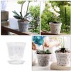 BESPORTBLE 5sets Clear Orchid Pots Flower Planter with Saucers Breathable