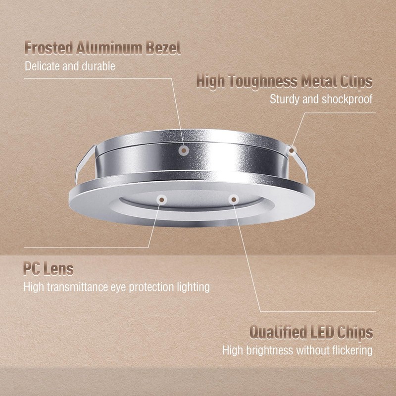 ALOVECO 12V LED RV Lights Dimmable Camper Interior RV Lights