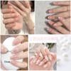 ESJNNK Pearl Assorted Pack Nail Parts 6 Sizes 1.5mm 2mm