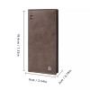 Unbranded RFID Leather Long Wallet for Men Cowboy Western Bifold